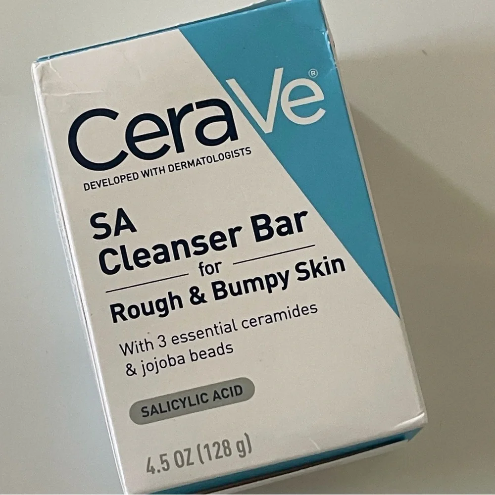 CeraVe SA Cleanser Bar for Rough and Bumpy Skin (3) and Scrubby Bundle